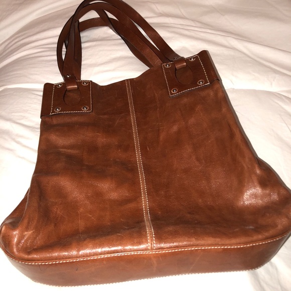 Peruzzi Firenze Fine Leather Italian Brown Purse - Picture 2 of 8